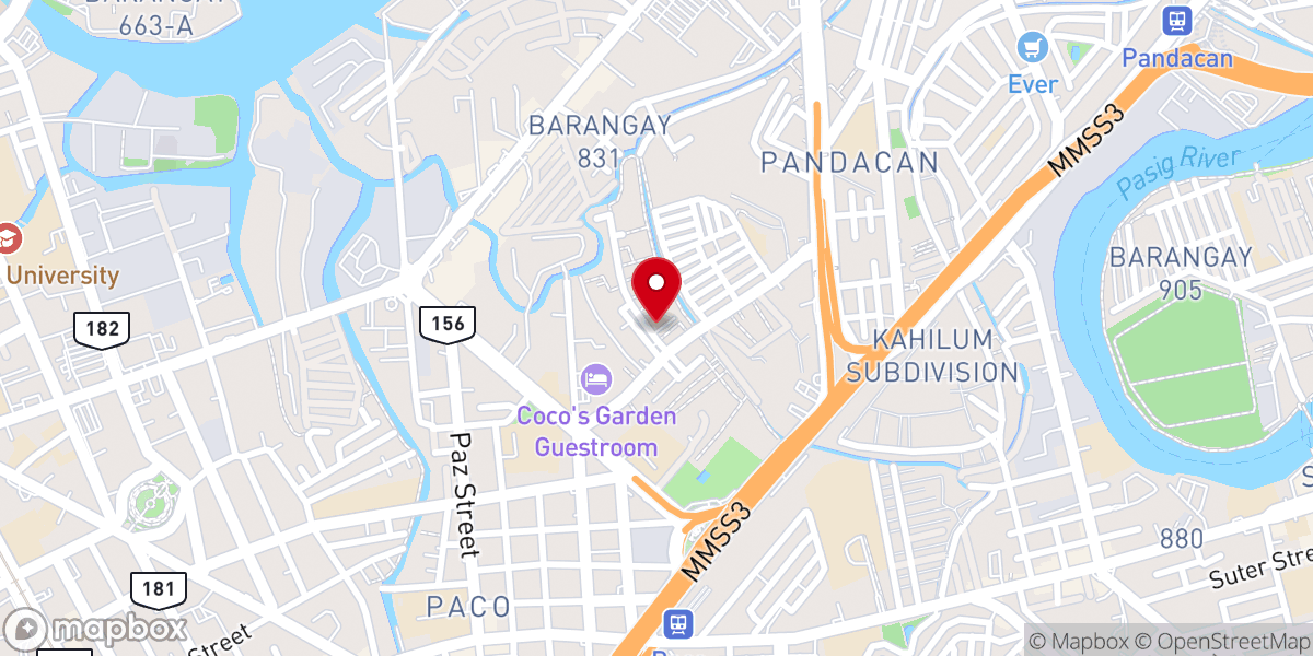 Map showing location of Metropolitan Baptist Church