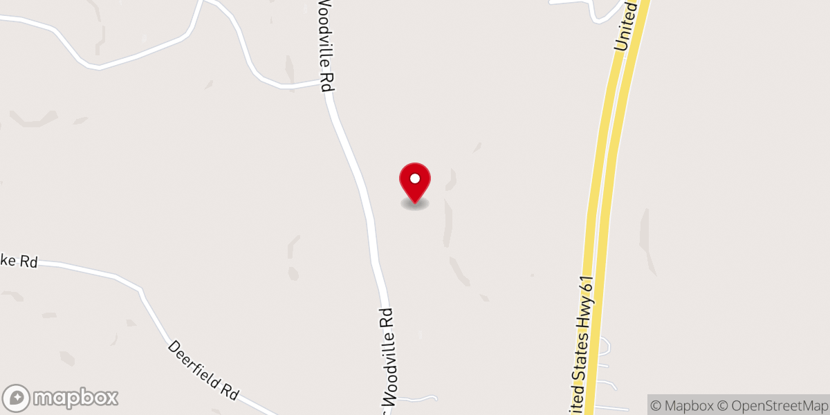 Map showing location of Mercy Seat Baptist Church