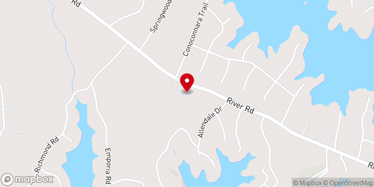 Map showing location of Patillo Chapel Missionary Baptist Church