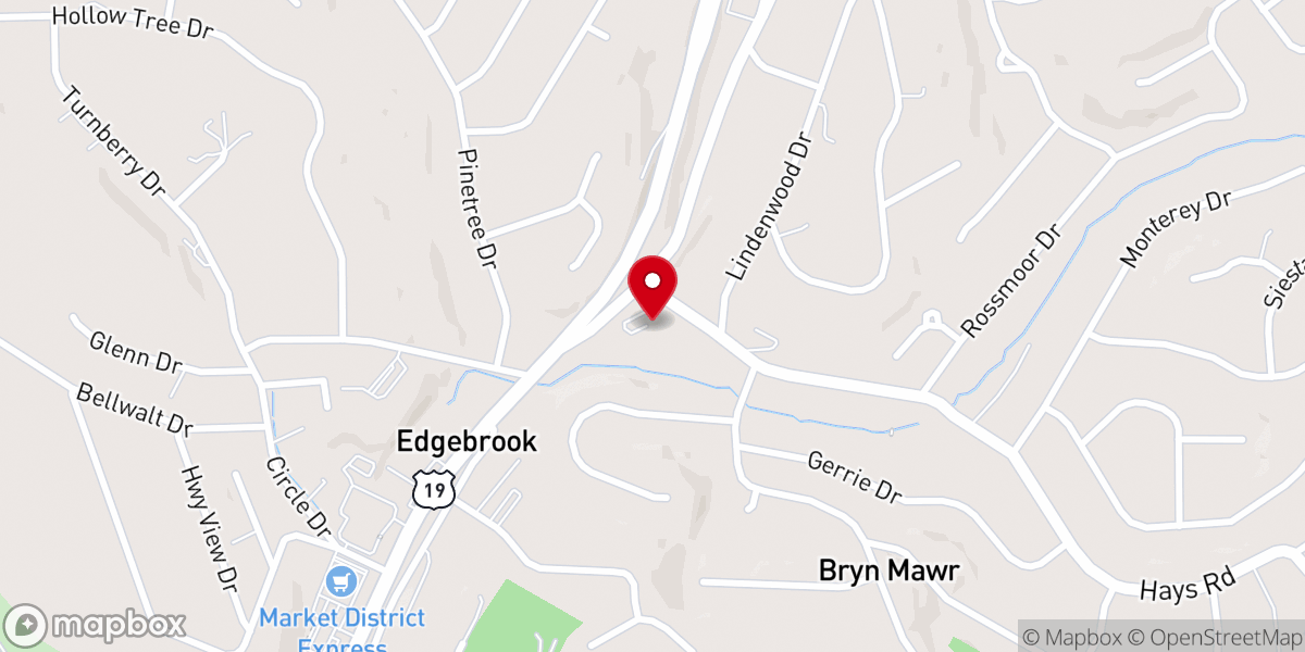 Map showing location of Good Shepherd Church