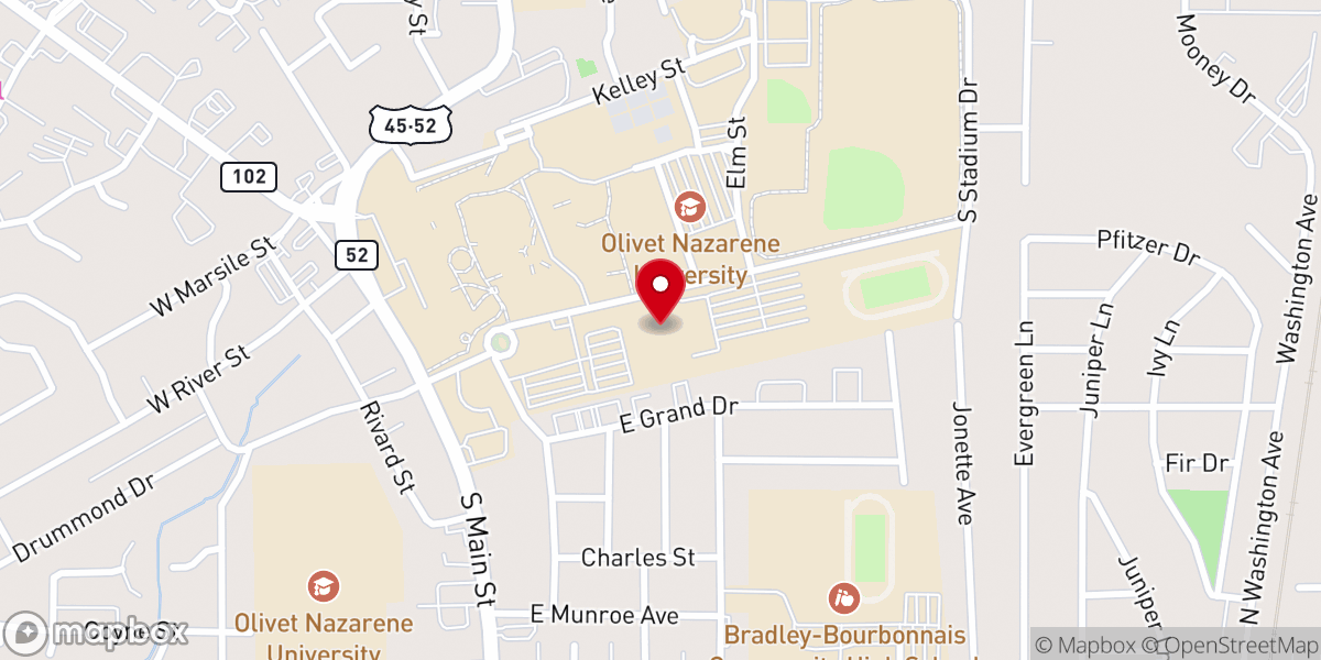 Map showing location of Hawkins Centennial Chapel