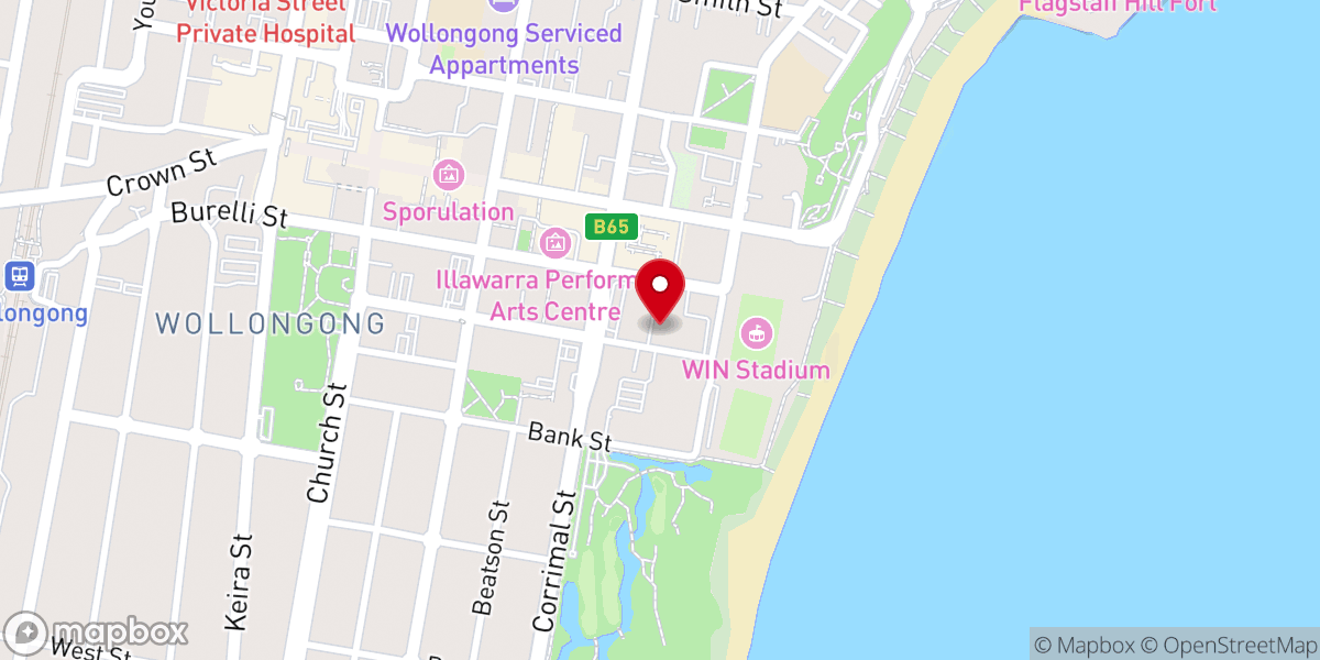 Map showing location of Macedonian Orthodox Church Saint Demetrius of Solun – Wollongong
