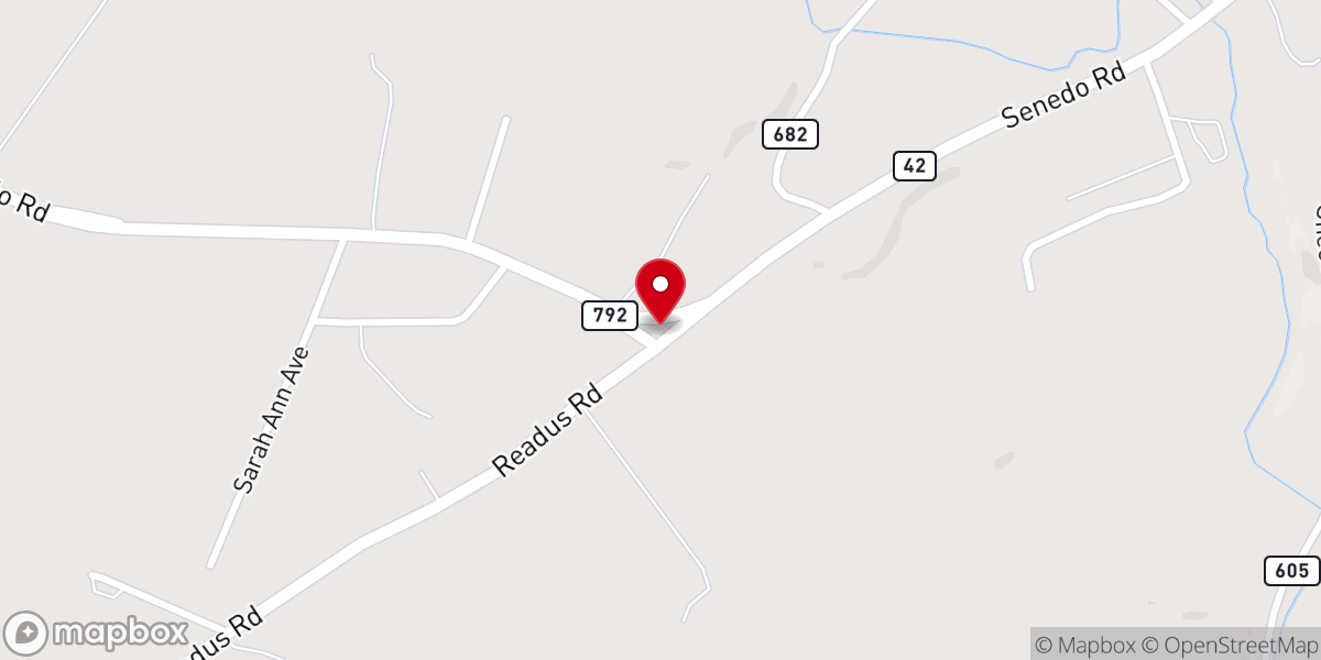 Map showing location of Wesley Chapel UMC