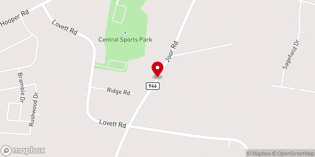 Map showing location of Grace Presbyterian Church
