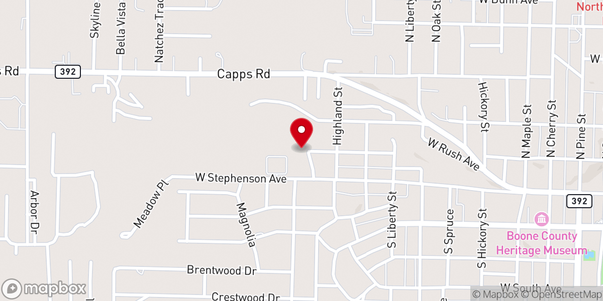 Map showing location of Christian Life Center