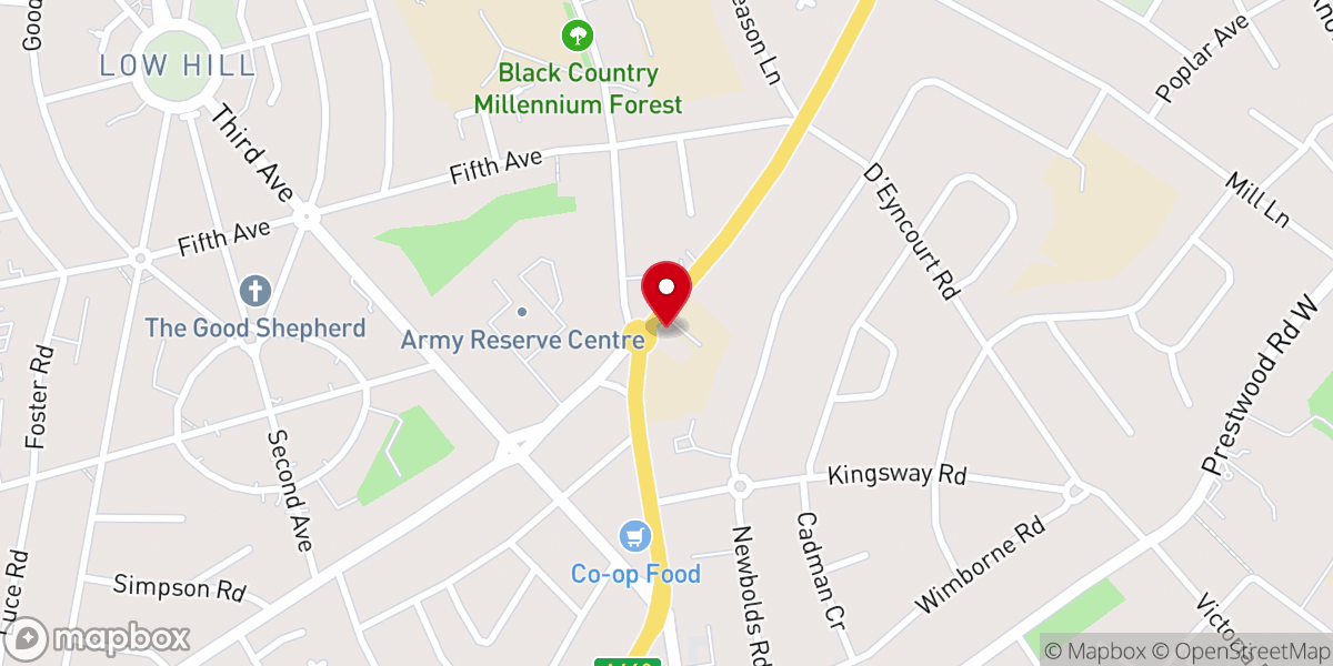 Map showing location of Catholic Church Our Lady of Perpetual Succour
