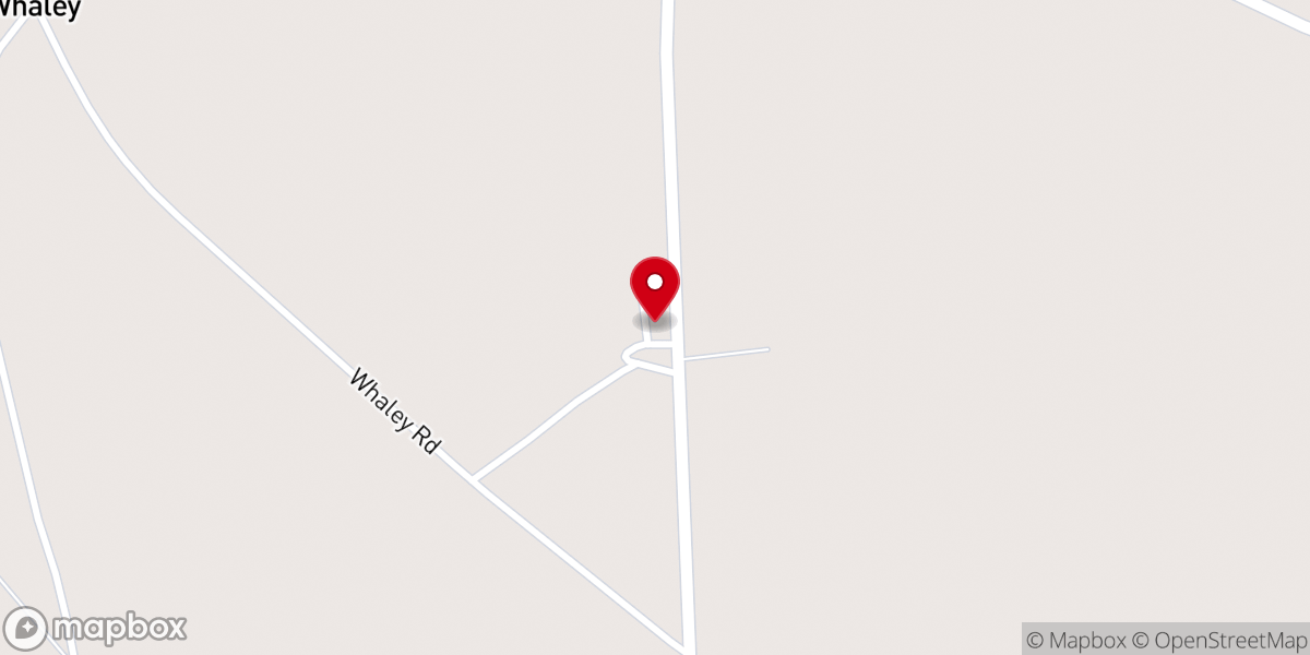 Map showing location of Pine Hill Church