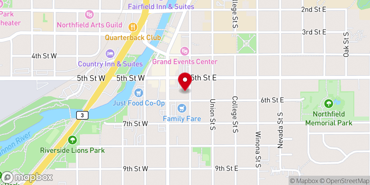 Map showing location of Cannon Valley Friends Meeting