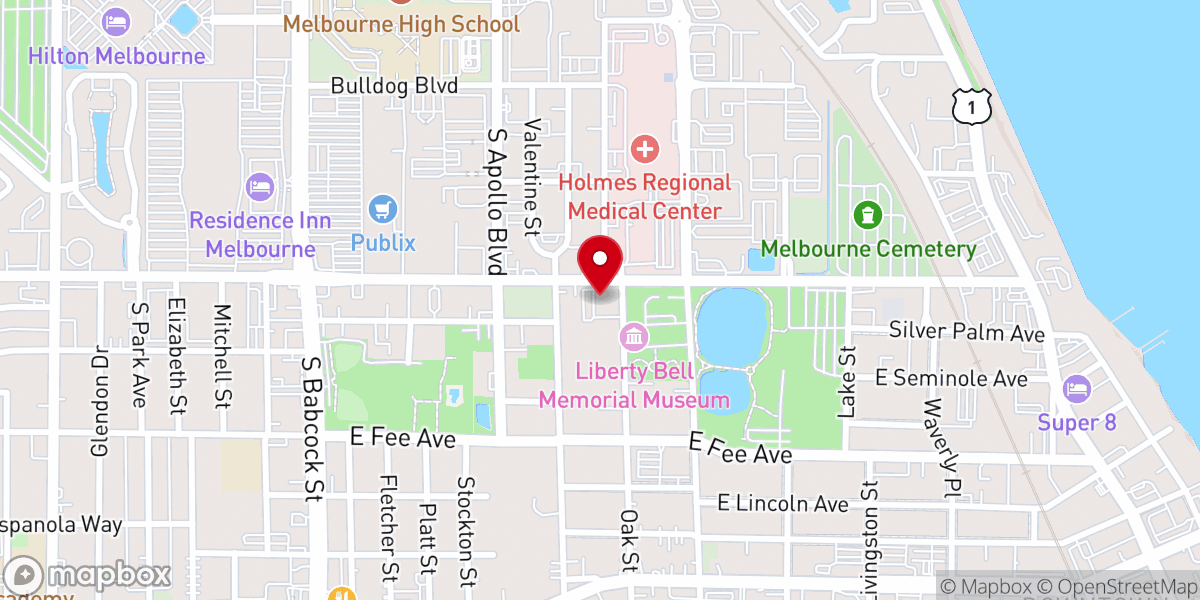 Map showing location of Cornerstone Church of God