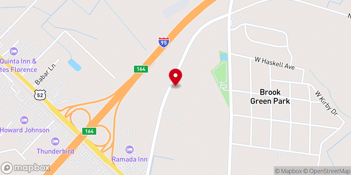Map showing location of Wayside Chapel