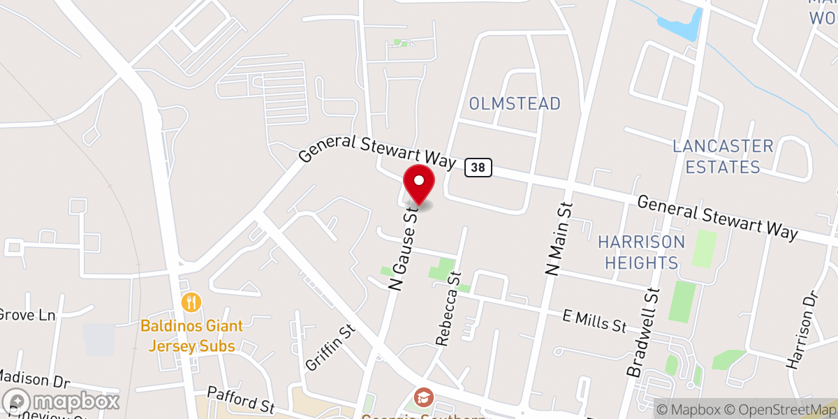 Map showing location of Aisle of Hope
