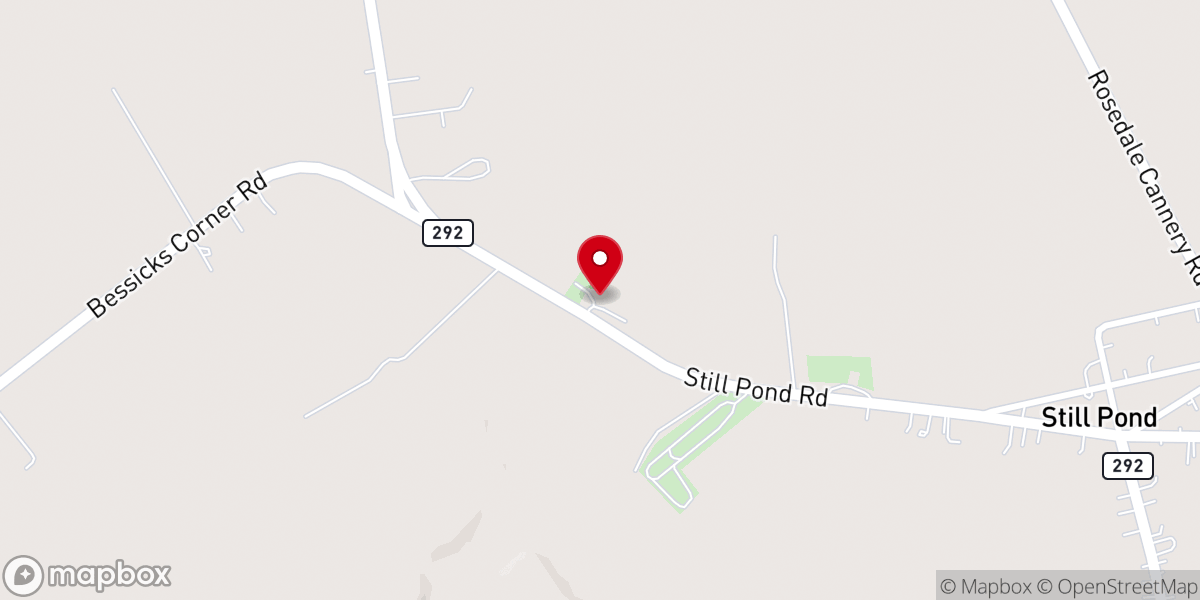 Map showing location of Mt. Zion United Methodist Church