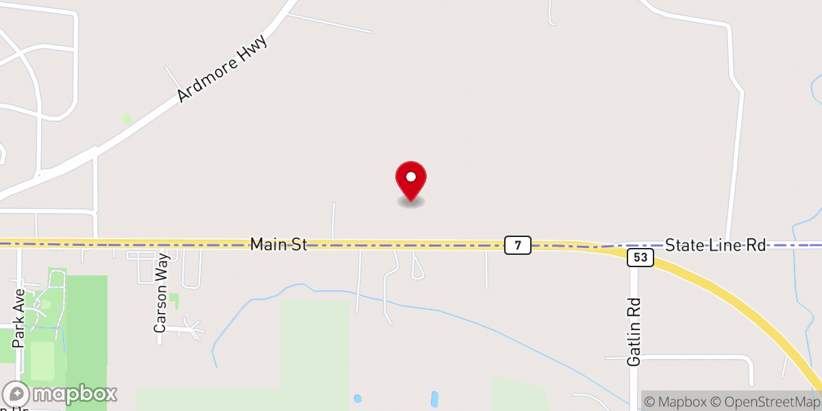 Map showing location of Main Street Church of Christ