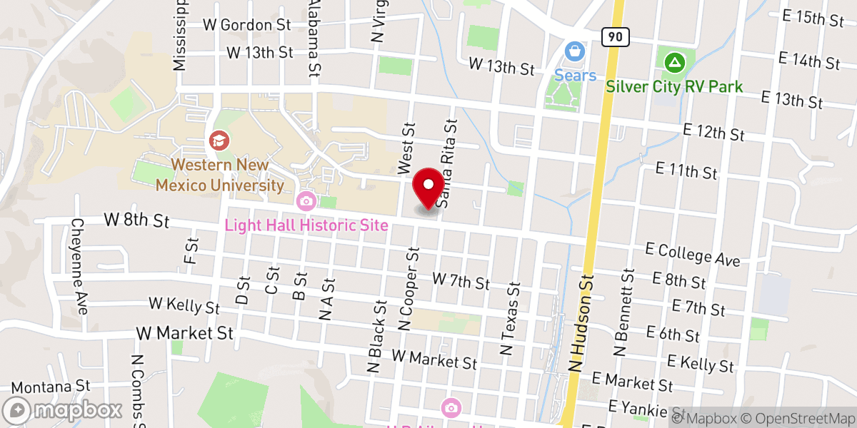 Map showing location of First United Methodist Church