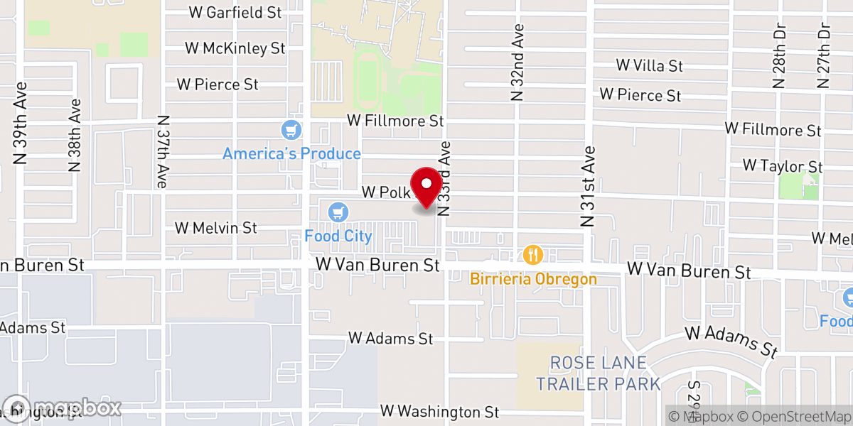 Map showing location of Iglesia Universal