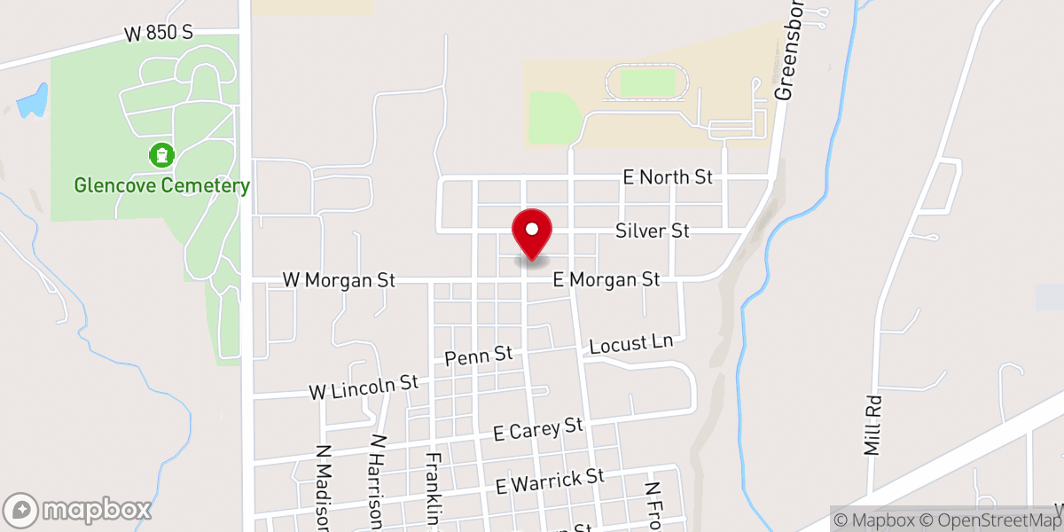 Map showing location of Brackney & Brackney