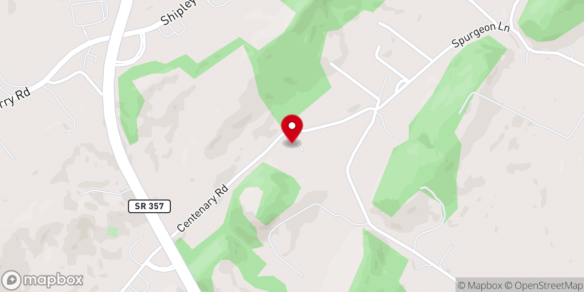 Map showing location of Centenary Church