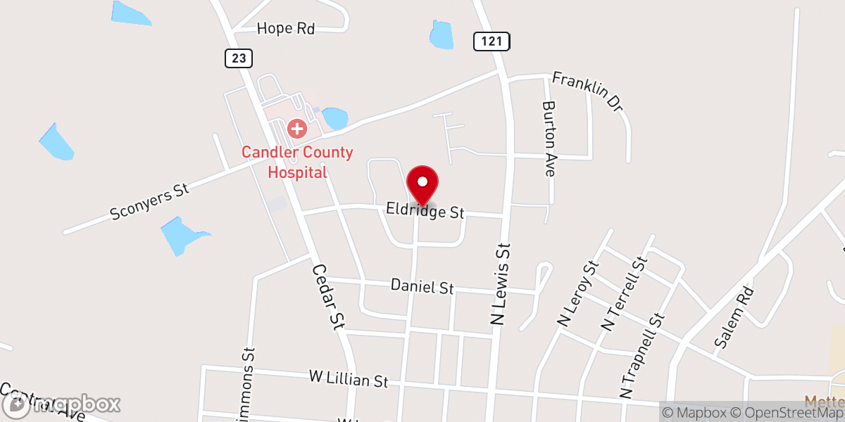 Map showing location of Anchor Worship Center
