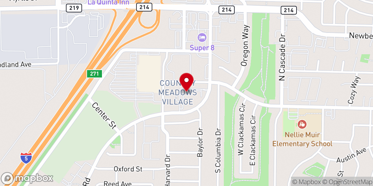 Map showing location of Country Meadows Village Retirement Community