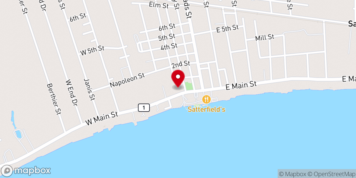 Map showing location of St. Mary of False River