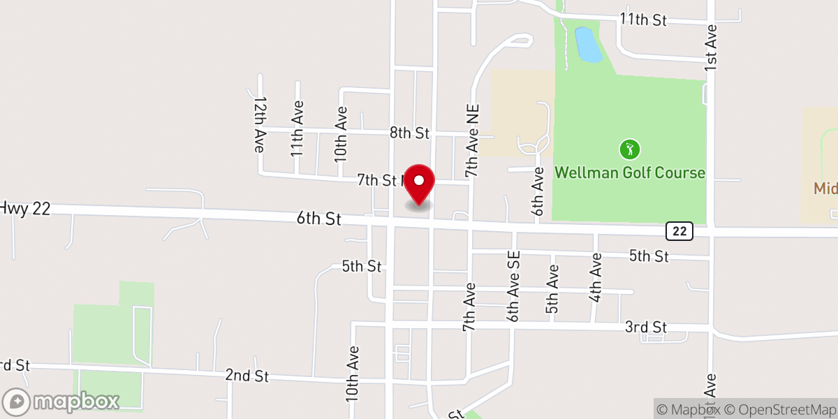 Map showing location of Asbury United Methodist Church