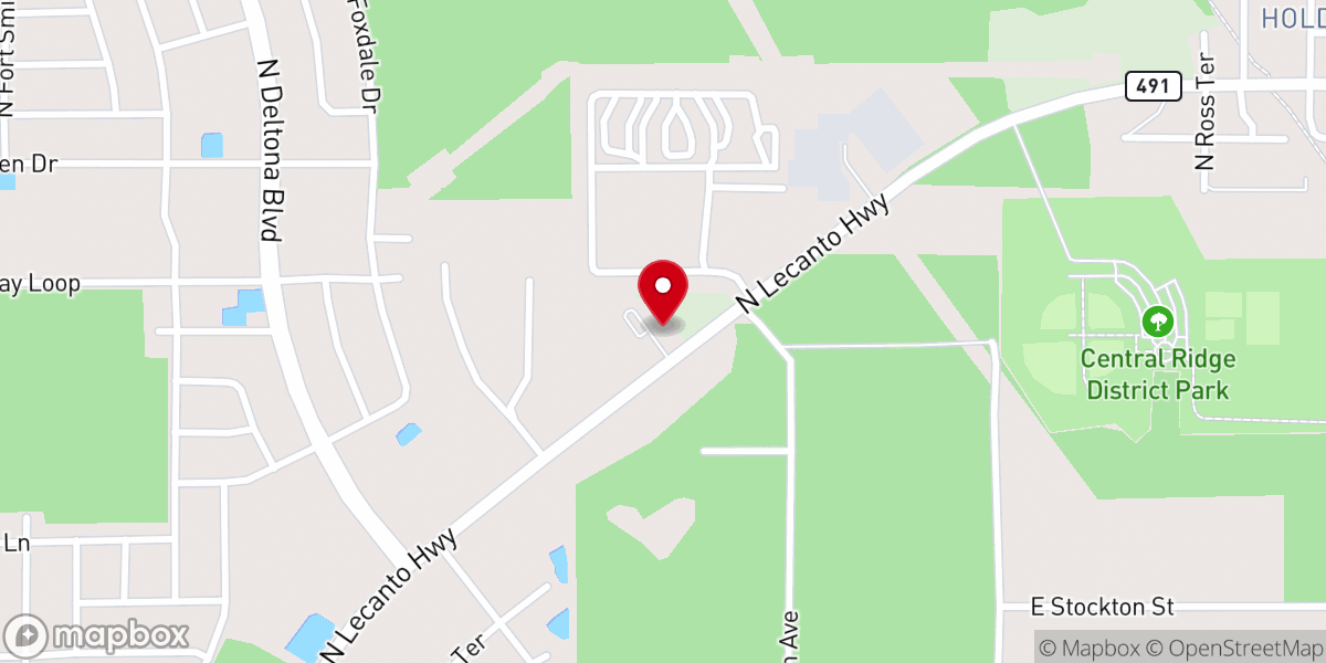 Map showing location of Joy & Praise Fellowship A/G