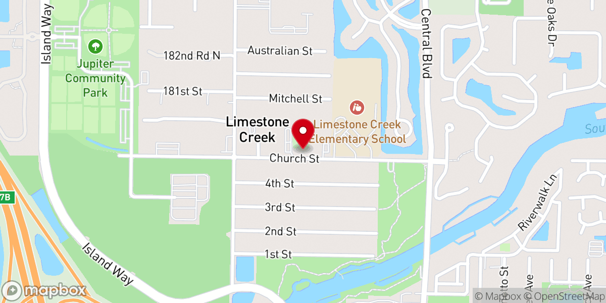 Map showing location of Mount Carmel Church