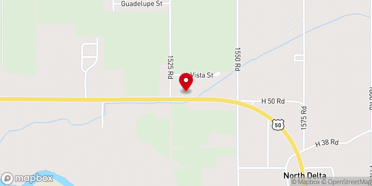 Map showing location of Apostolic Bible Church of Colorado