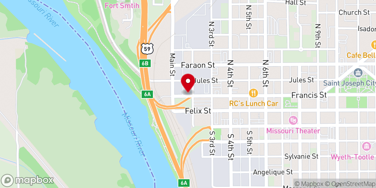 Map showing location of Restoration Church