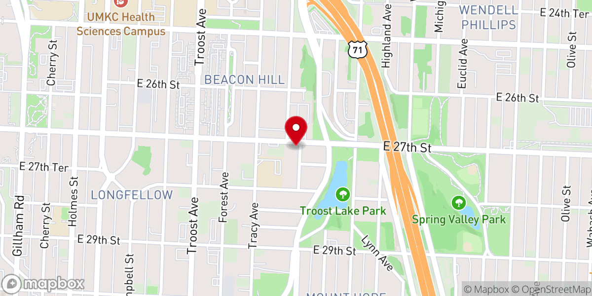 Map showing location of New Jerusalem Church of God in Christ