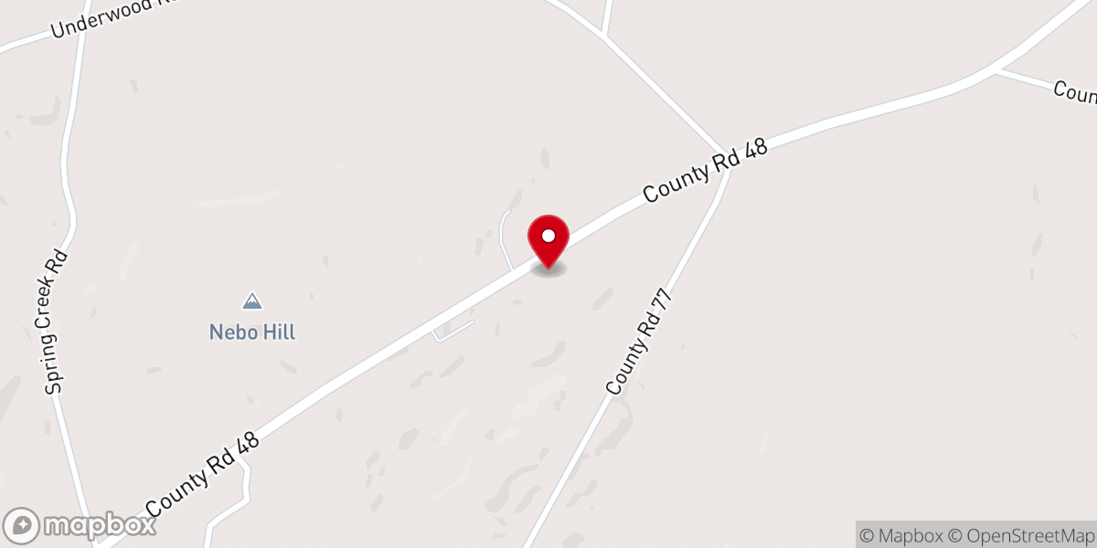Map showing location of Mount Nebo Missionary Baptist Church