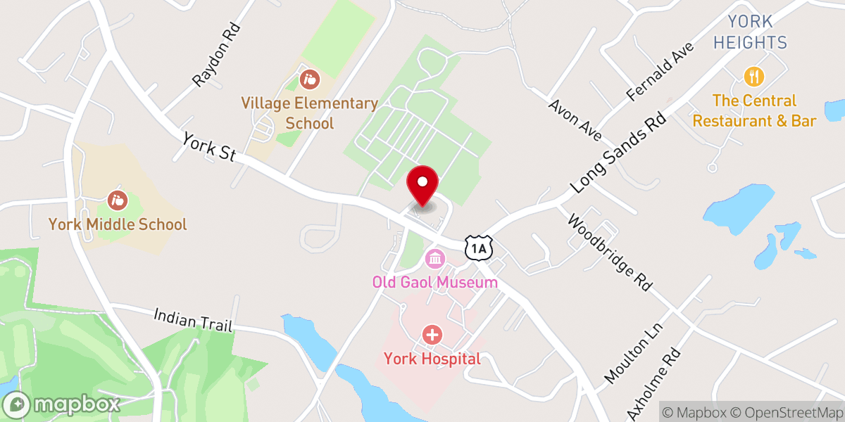 Map showing location of First Parish Congregational Church