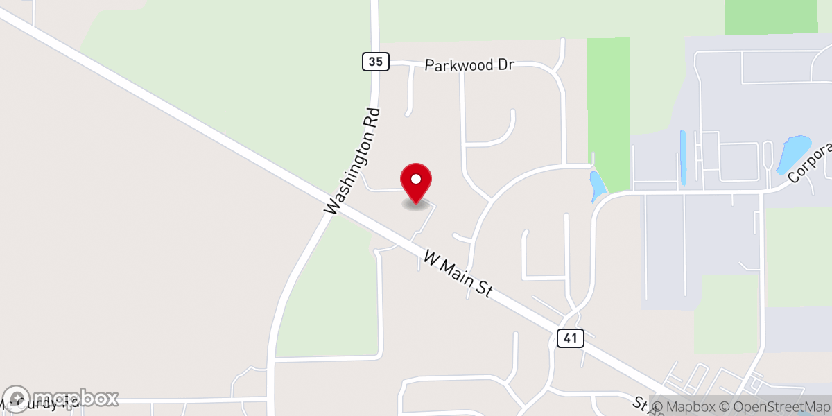 Map showing location of First Lutheran Church