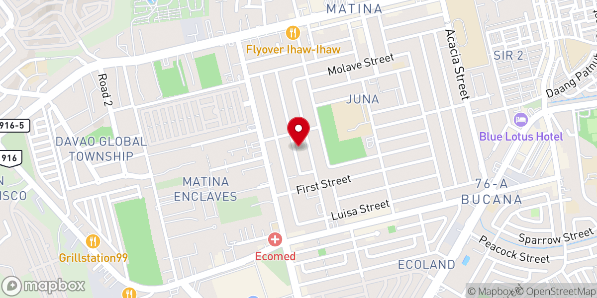 Map showing location of Evangel Assembly of God Fellowship Centre