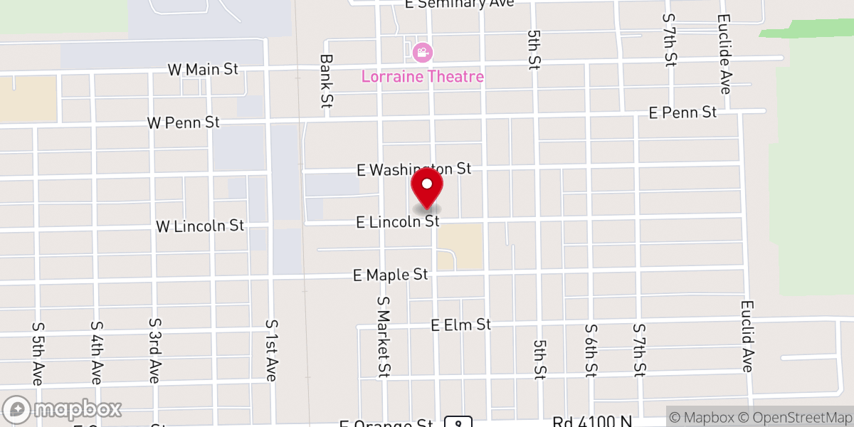 Map showing location of St Anthony Catholic Church