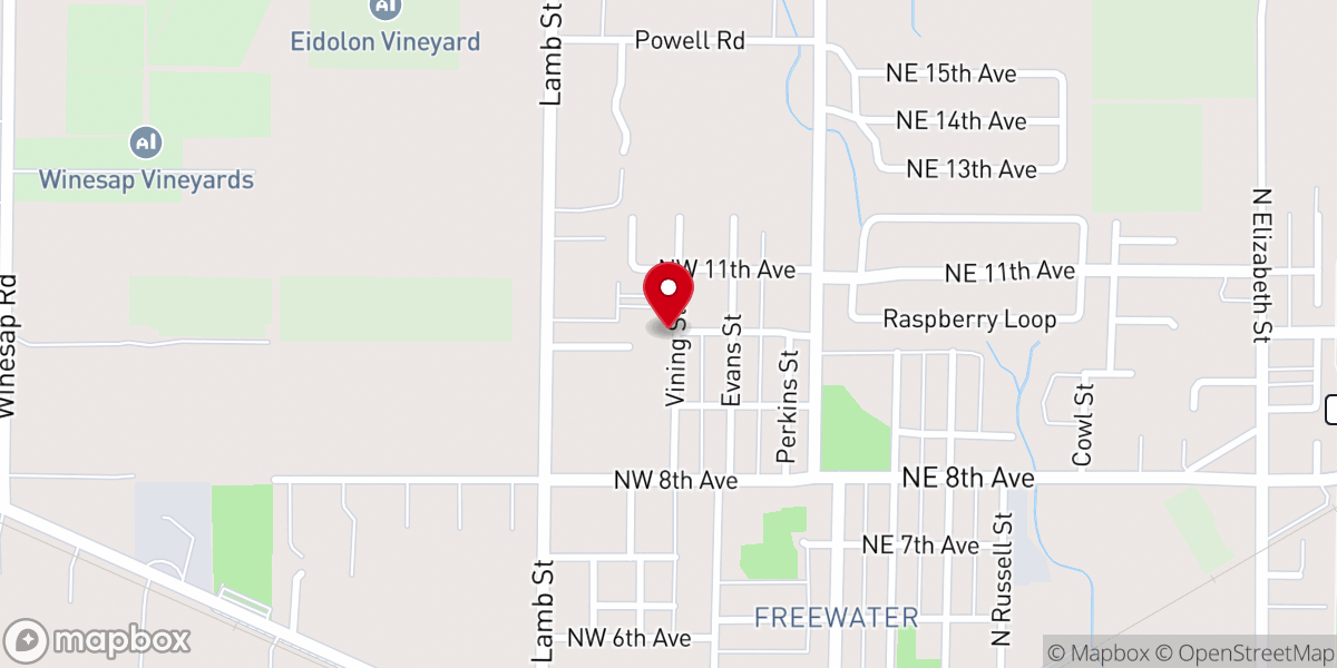 Map showing location of St Francis of Assisi Catholic Church