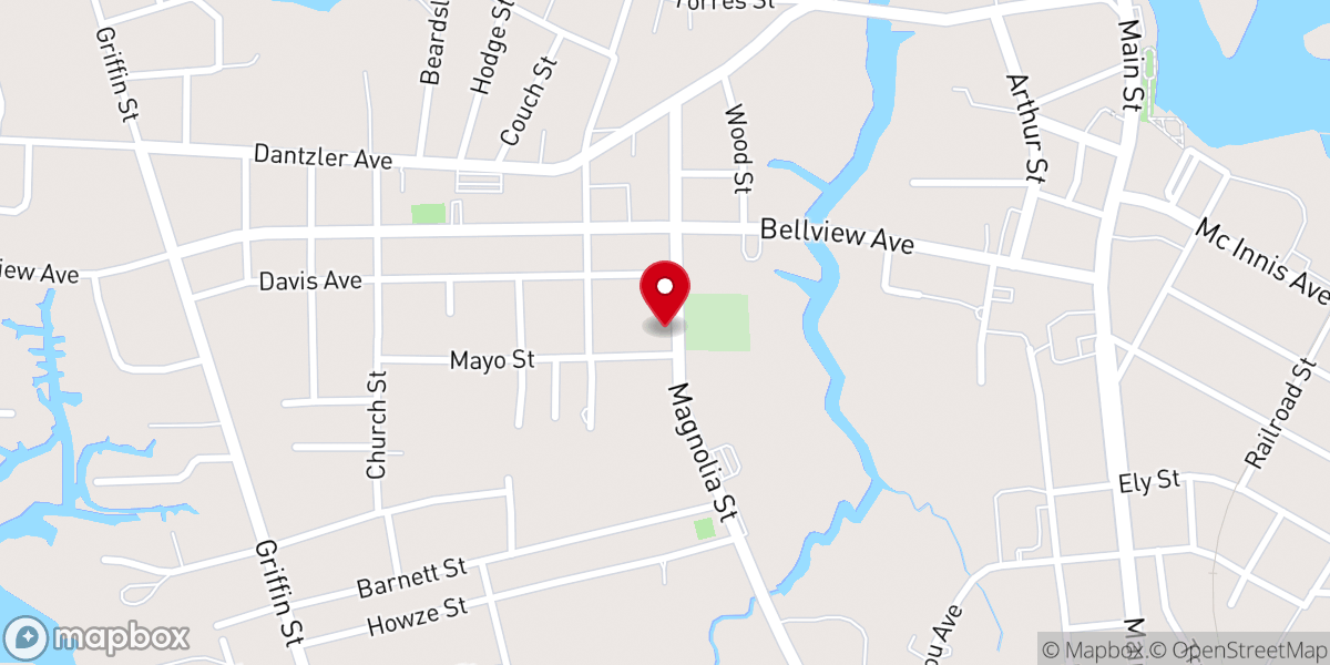 Map showing location of St Paul United Methodist Church