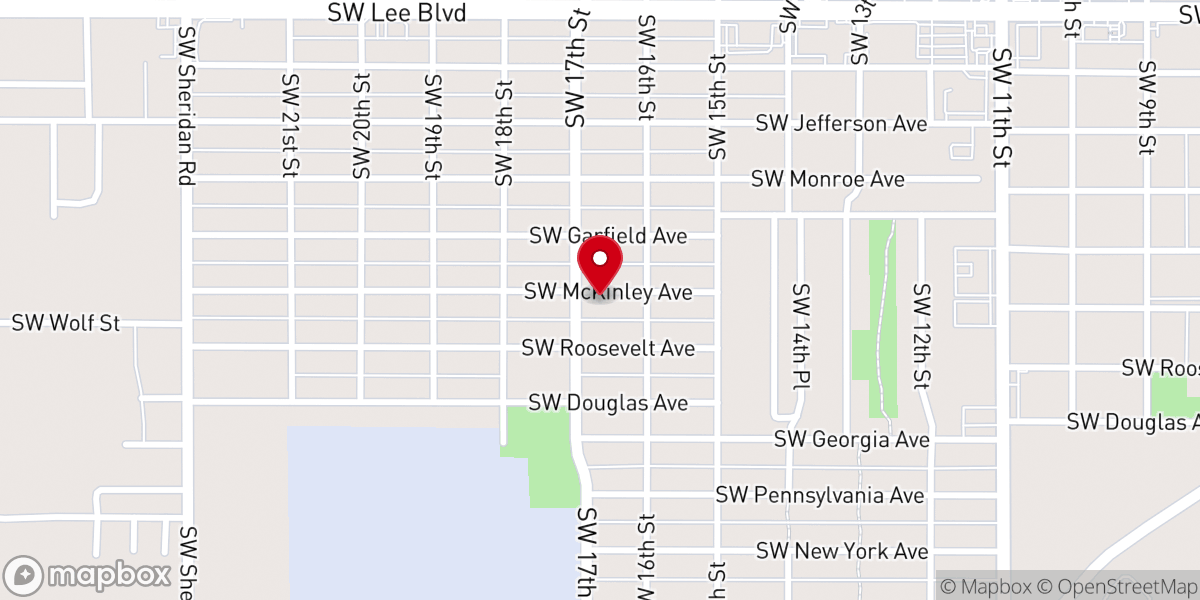Map showing location of Grant Chapel AME Church
