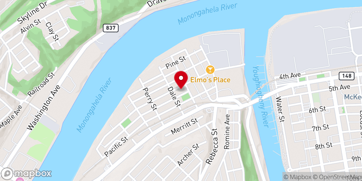 Map showing location of West Side United Methodist Church