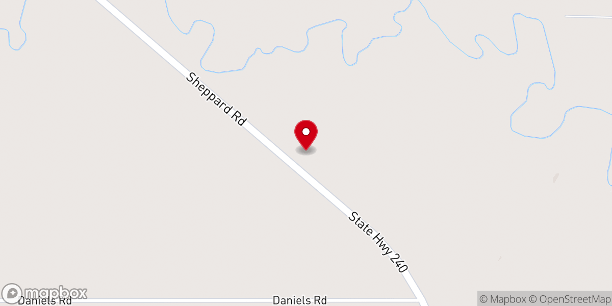 Map showing location of Cashion Baptist Church