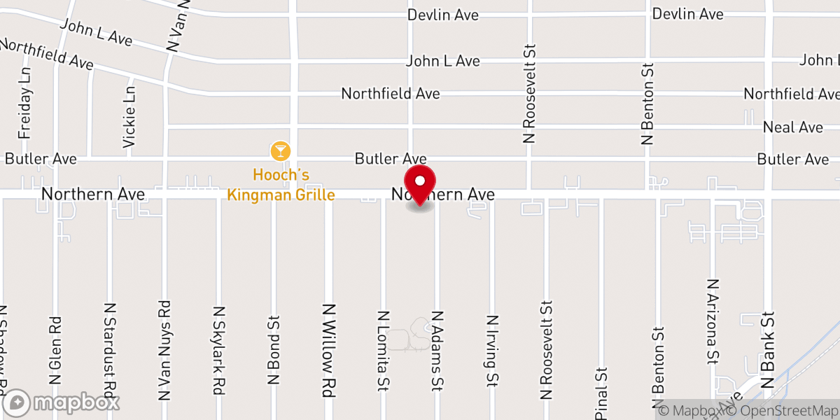 Map showing location of First Pentecostal Church