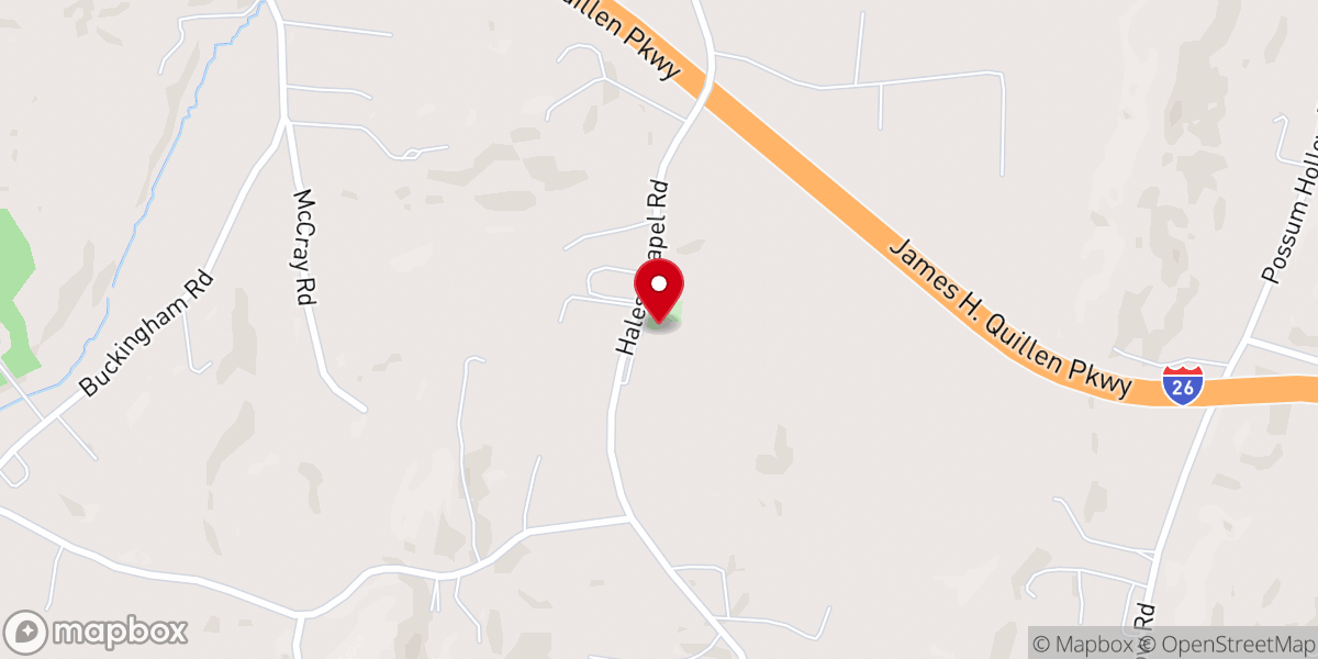Map showing location of Hales Chapel
