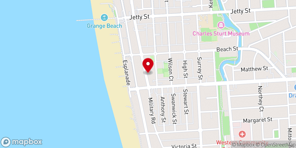 Map showing location of St Agnes Anglican Church