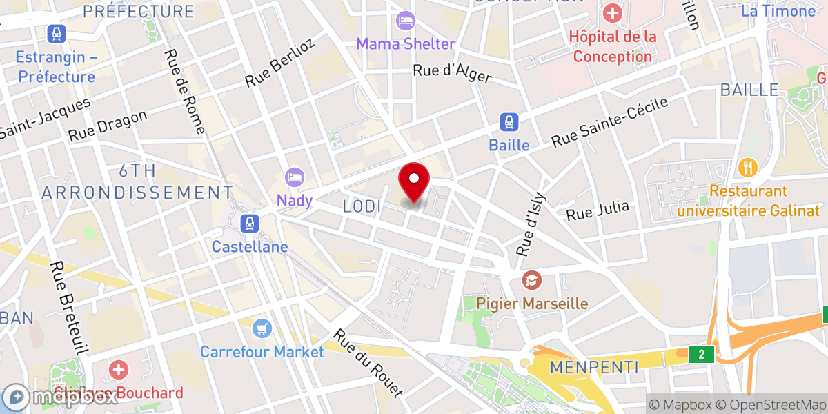 Map showing location of Paroisse Saint Jean Baptiste