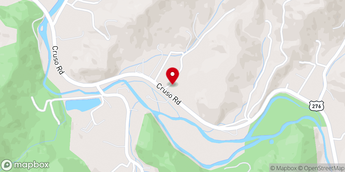 Map showing location of Meadow Grove Church