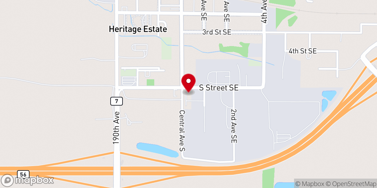 Map showing location of Praise Fellowship Church