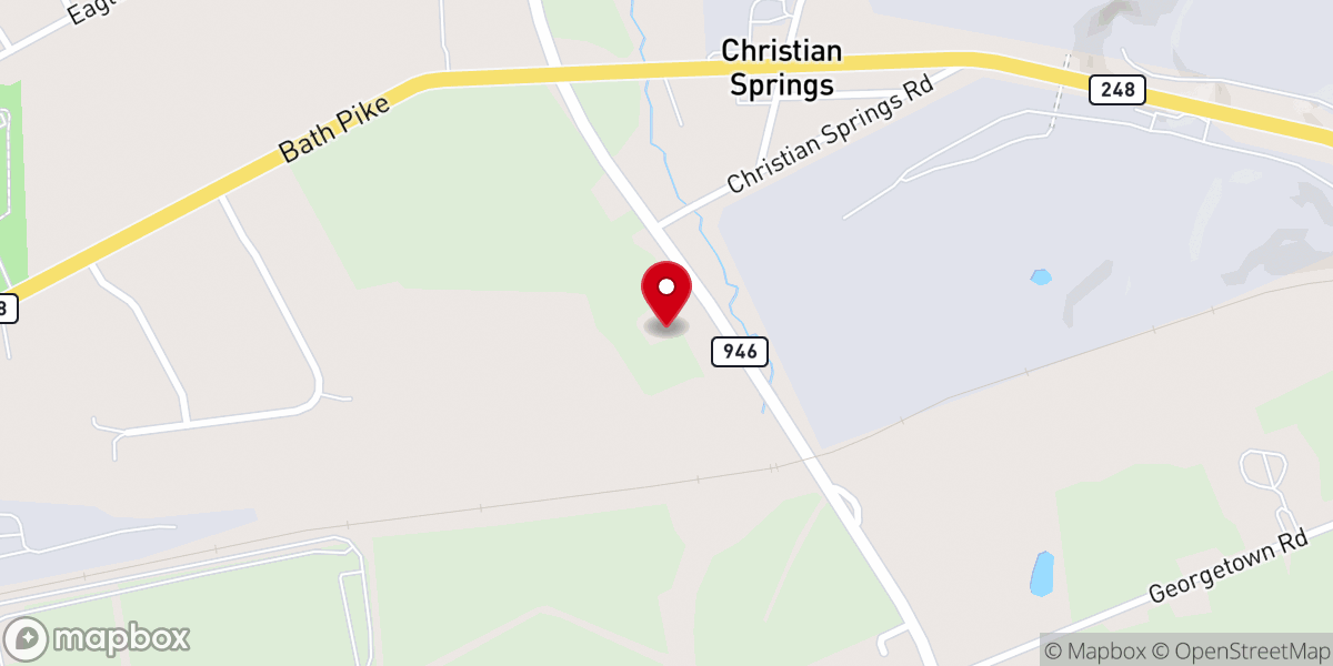 Map showing location of Gospel Church