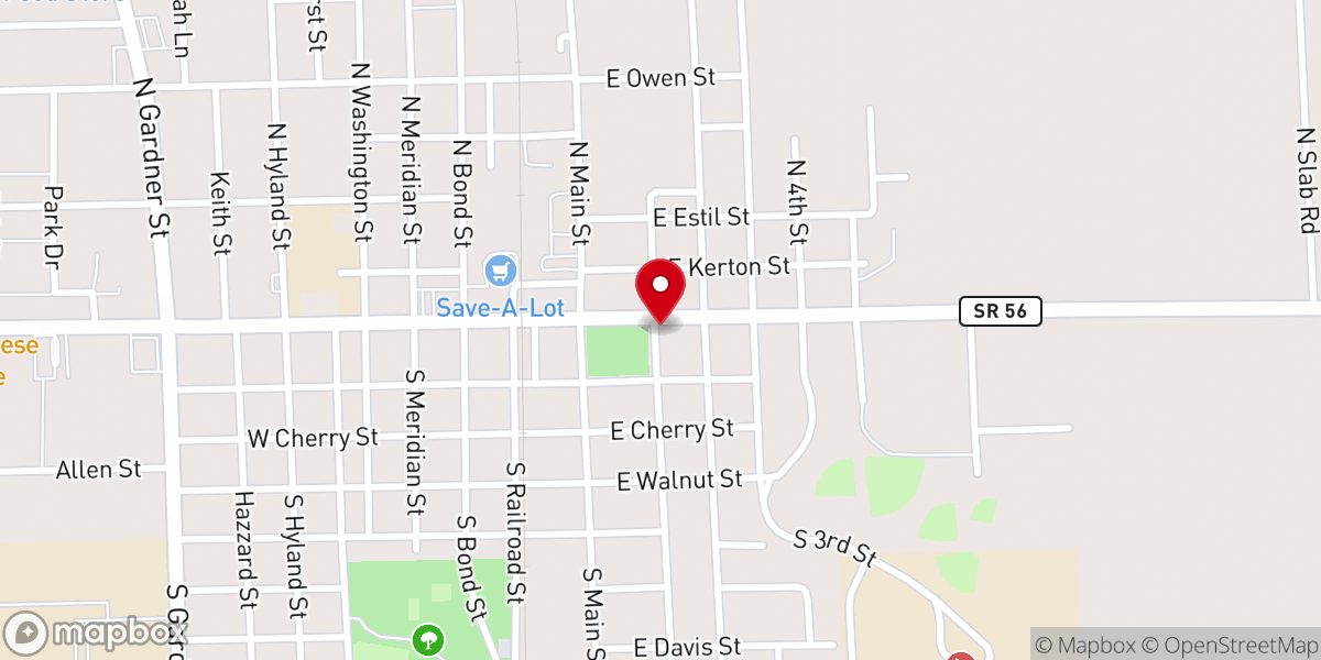 Map showing location of Dirt Boys Vintage Collectibles