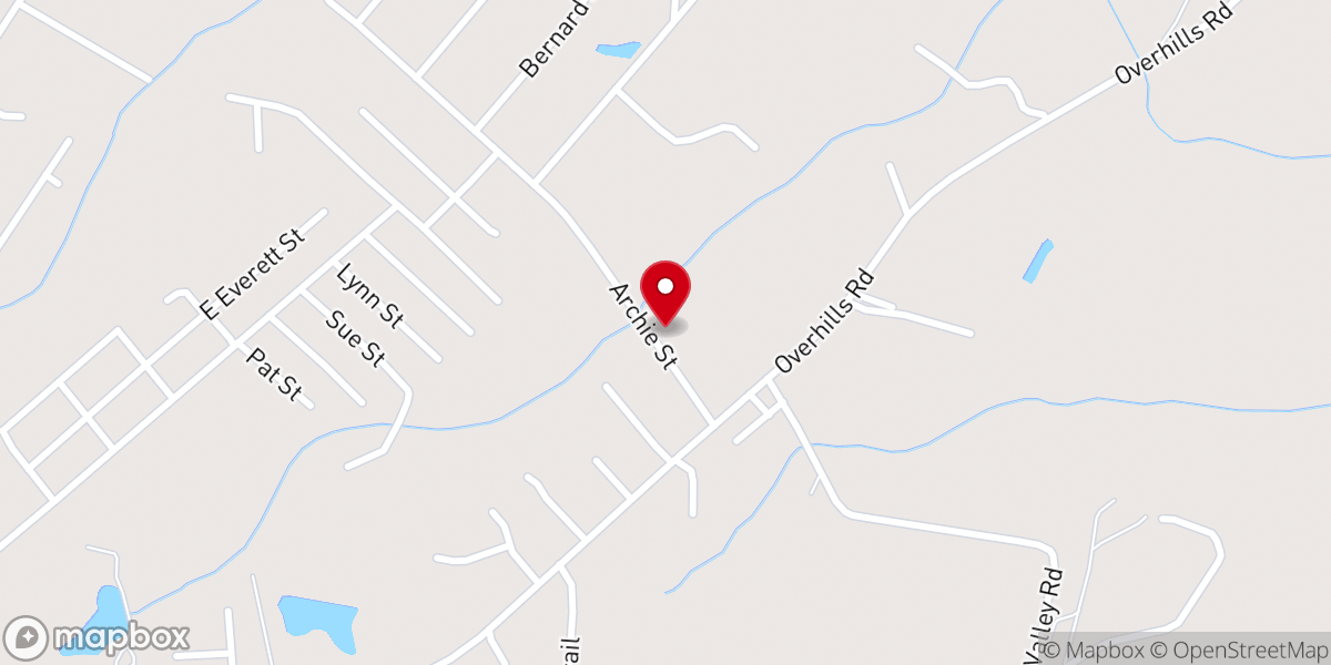 Map showing location of RockFish Church Anderson Creek - Spring Lake NC