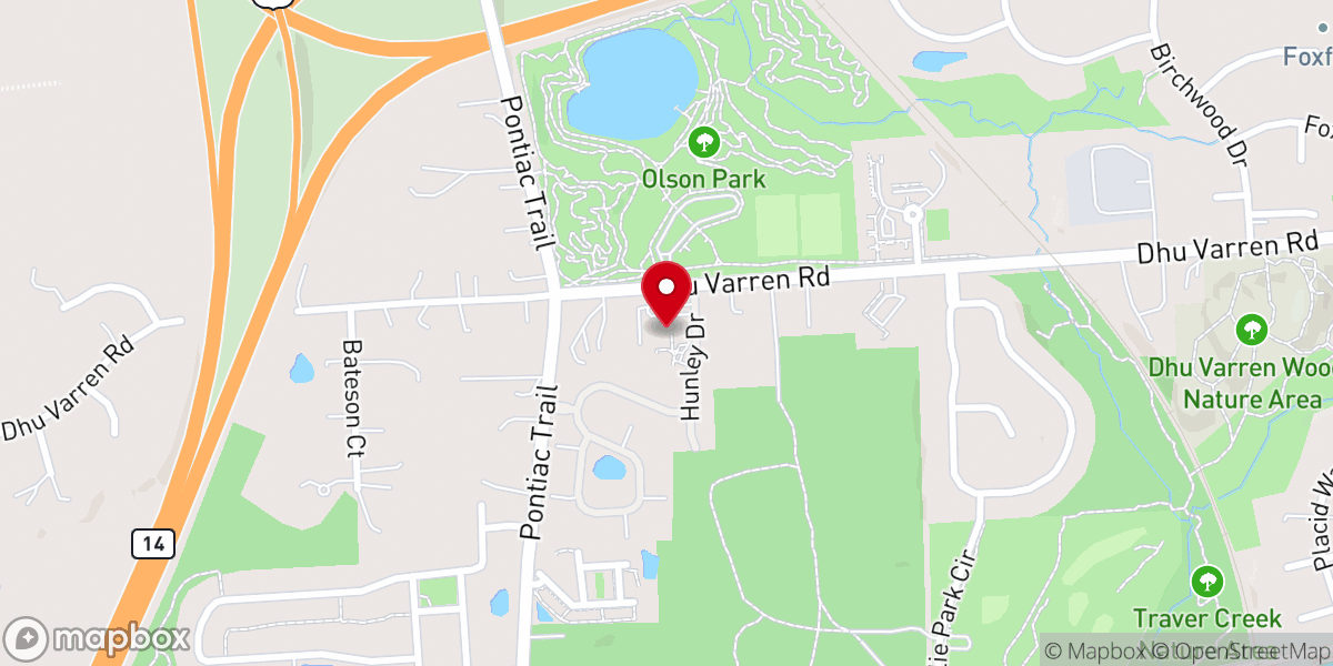 Map showing location of Church in Ann Arbor